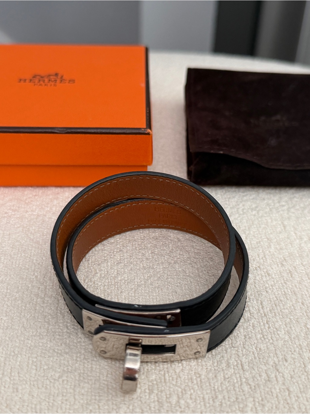 Authentic Hermes Kelly Double Tour Bracelet